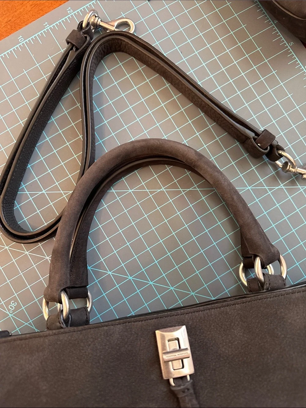 Rebecca Minkoff Black suede  Stud-Trimmed Women's Leather Tote - Picture 2 of 9